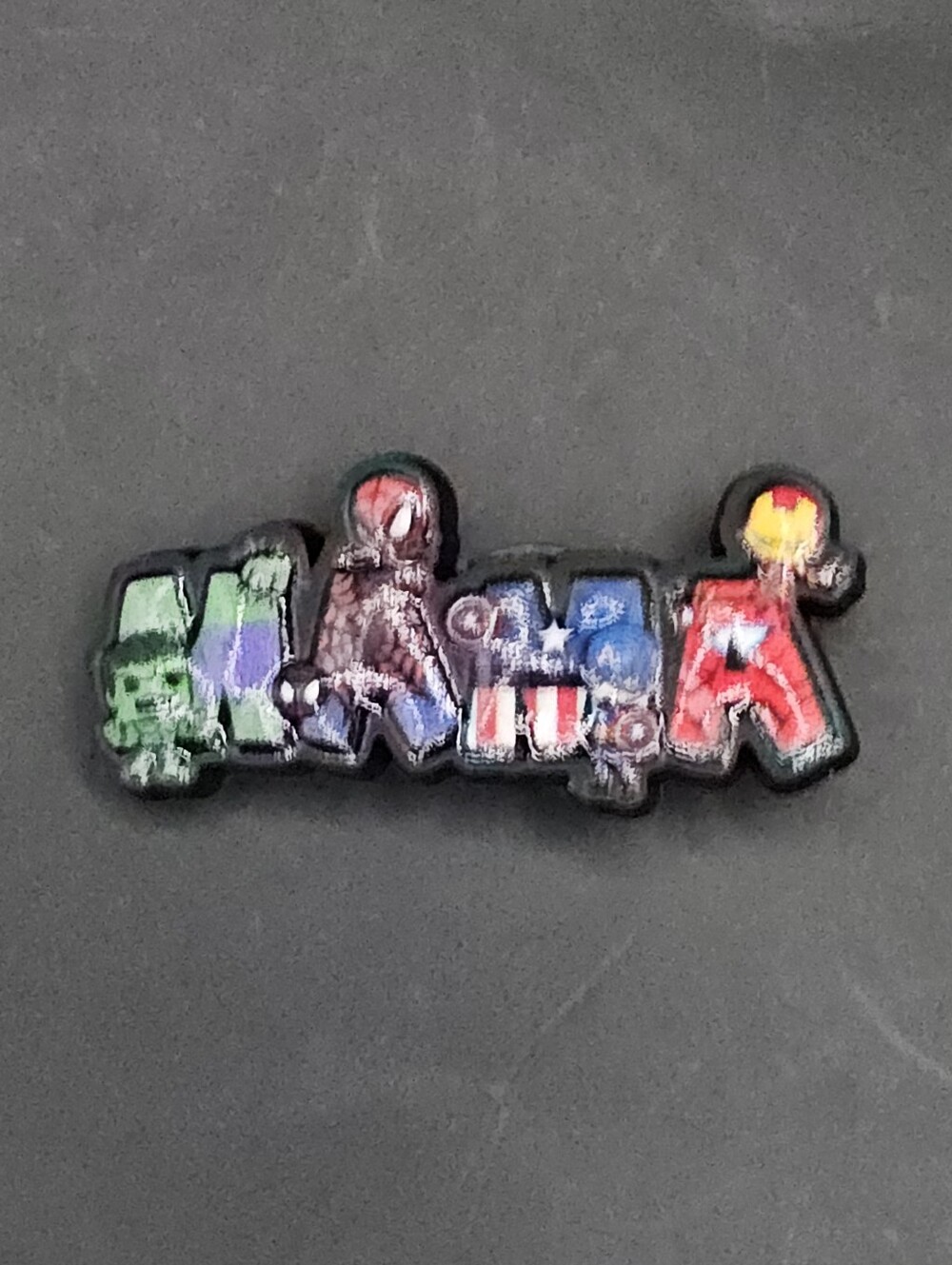 (5/$15) Mama in Marvel Theme Croc Charm